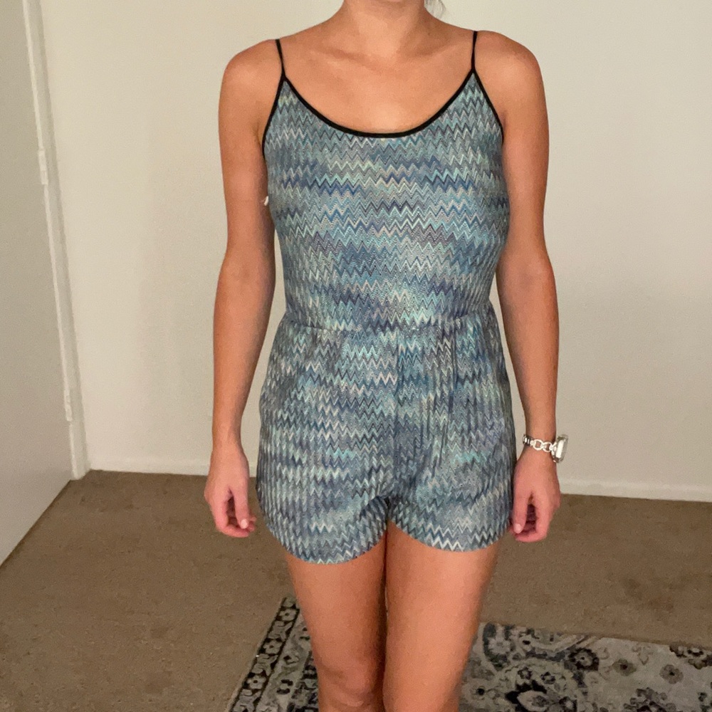 Blue Forever 21 Romper